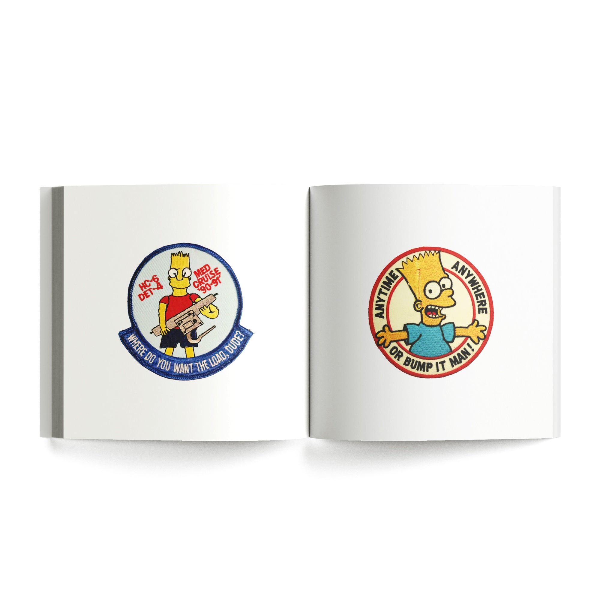 Bootleg Simpsons Patches from The Military & Scouting