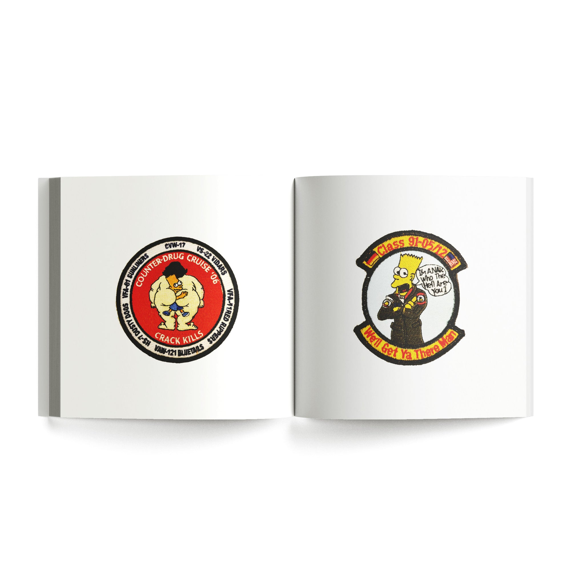 Bootleg Simpsons Patches from The Military & Scouting