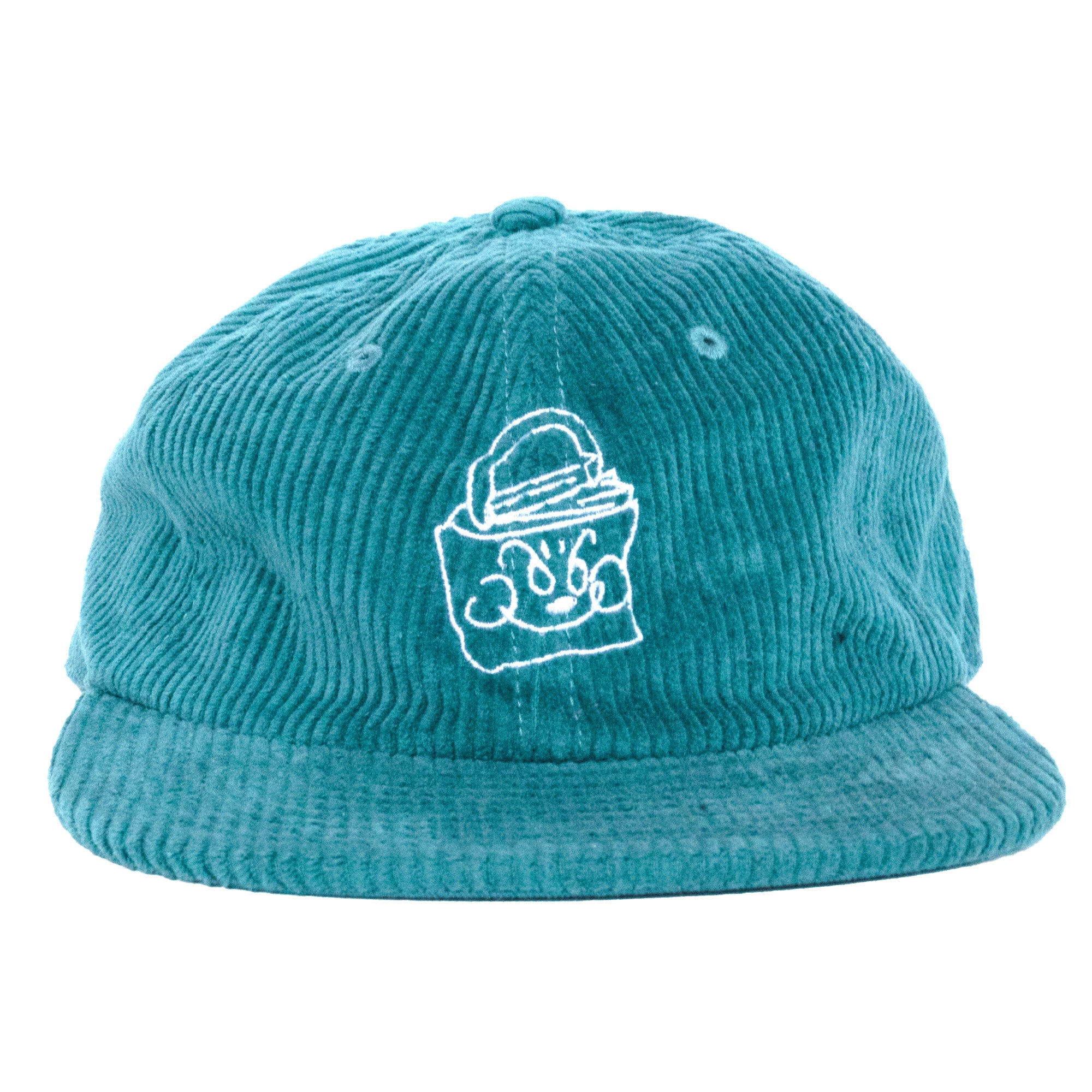 Corduroy Logo Cap (Turquoise) – LOCK BOOKS