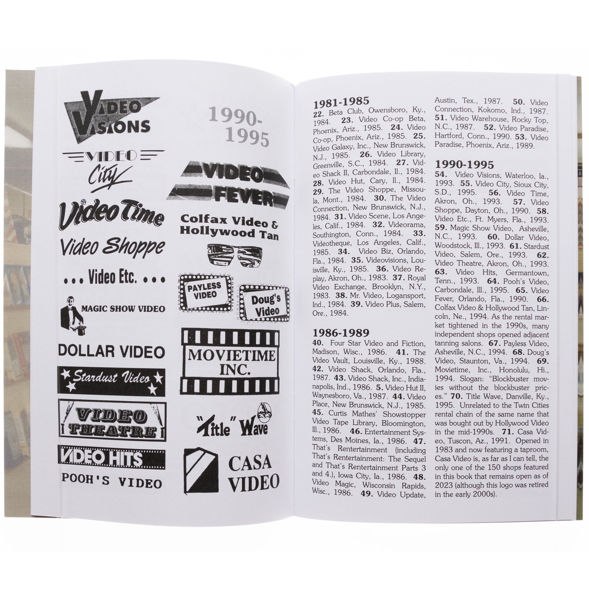 Videoland: A Visual Catalog of American Video Store Logos, 1980-1995