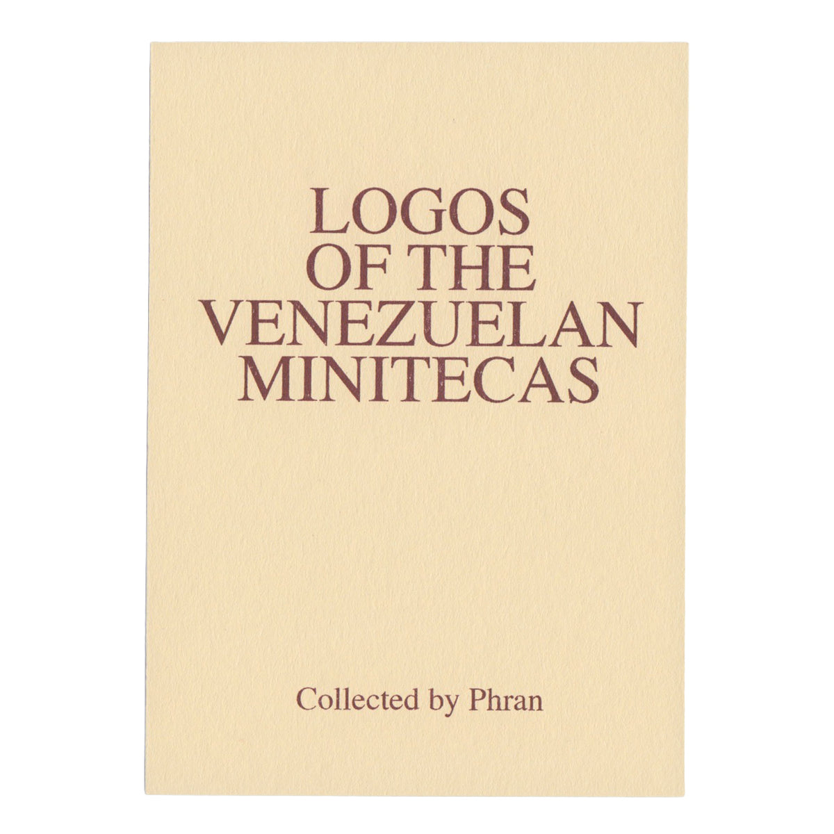 KFAX14 - Logos Of The Venezuelan Minitecas Zine