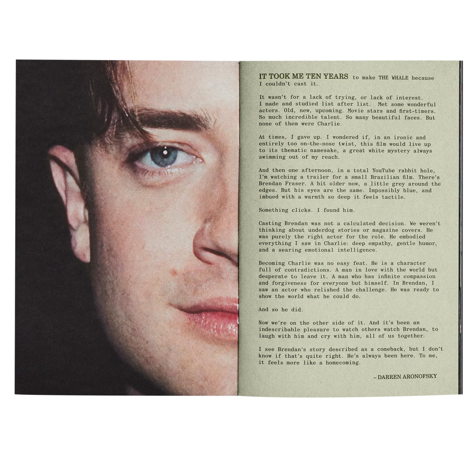 A24 Issue 20: Brendan Fraser Zine