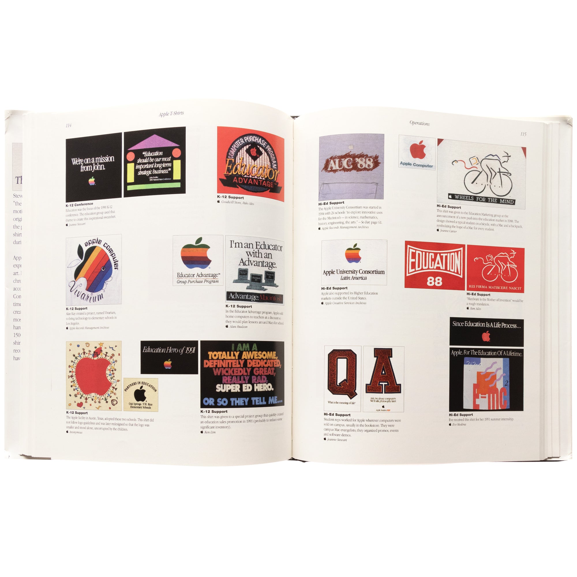 Apple T-Shirts: A Yearbook of History at Apple Computer