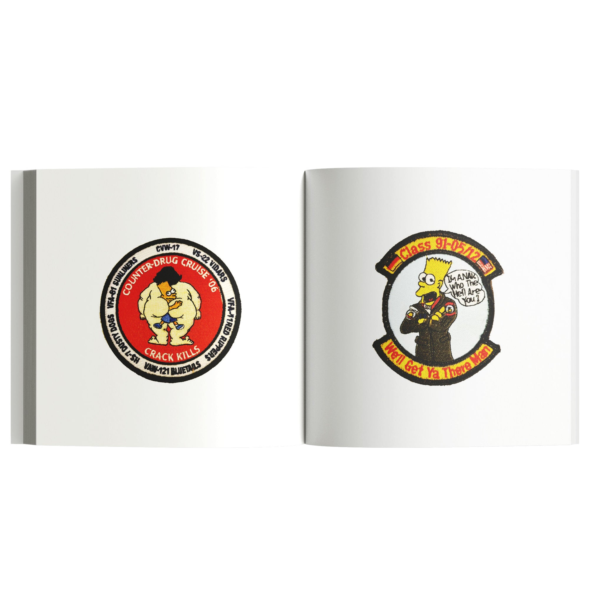 Bootleg Simpsons Patches from The Military & Scouting