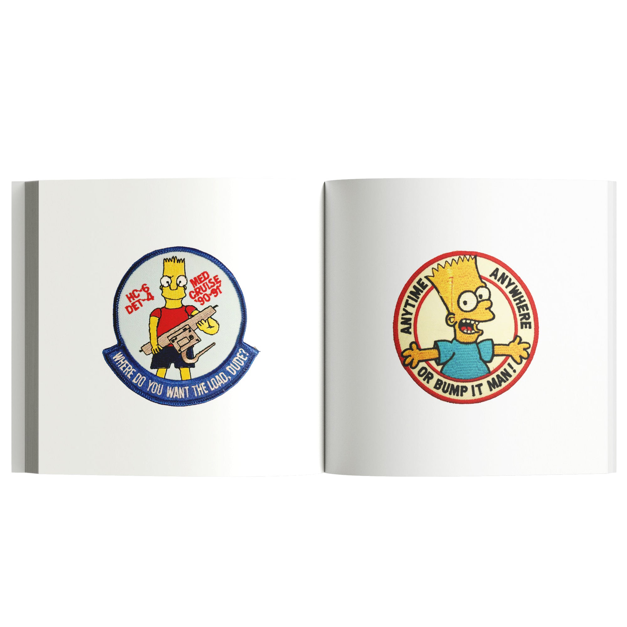 Bootleg Simpsons Patches from The Military & Scouting