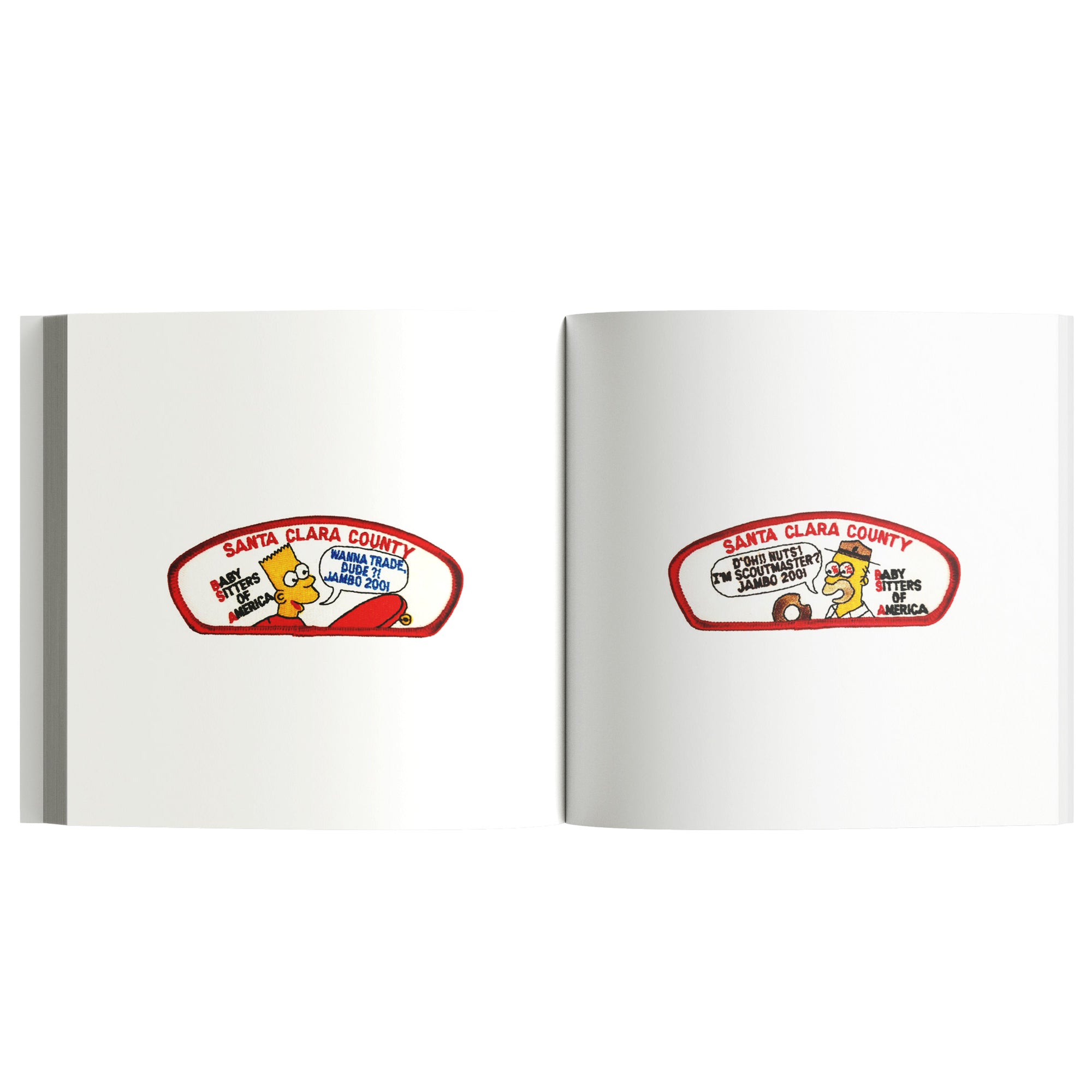Bootleg Simpsons Patches from The Military & Scouting