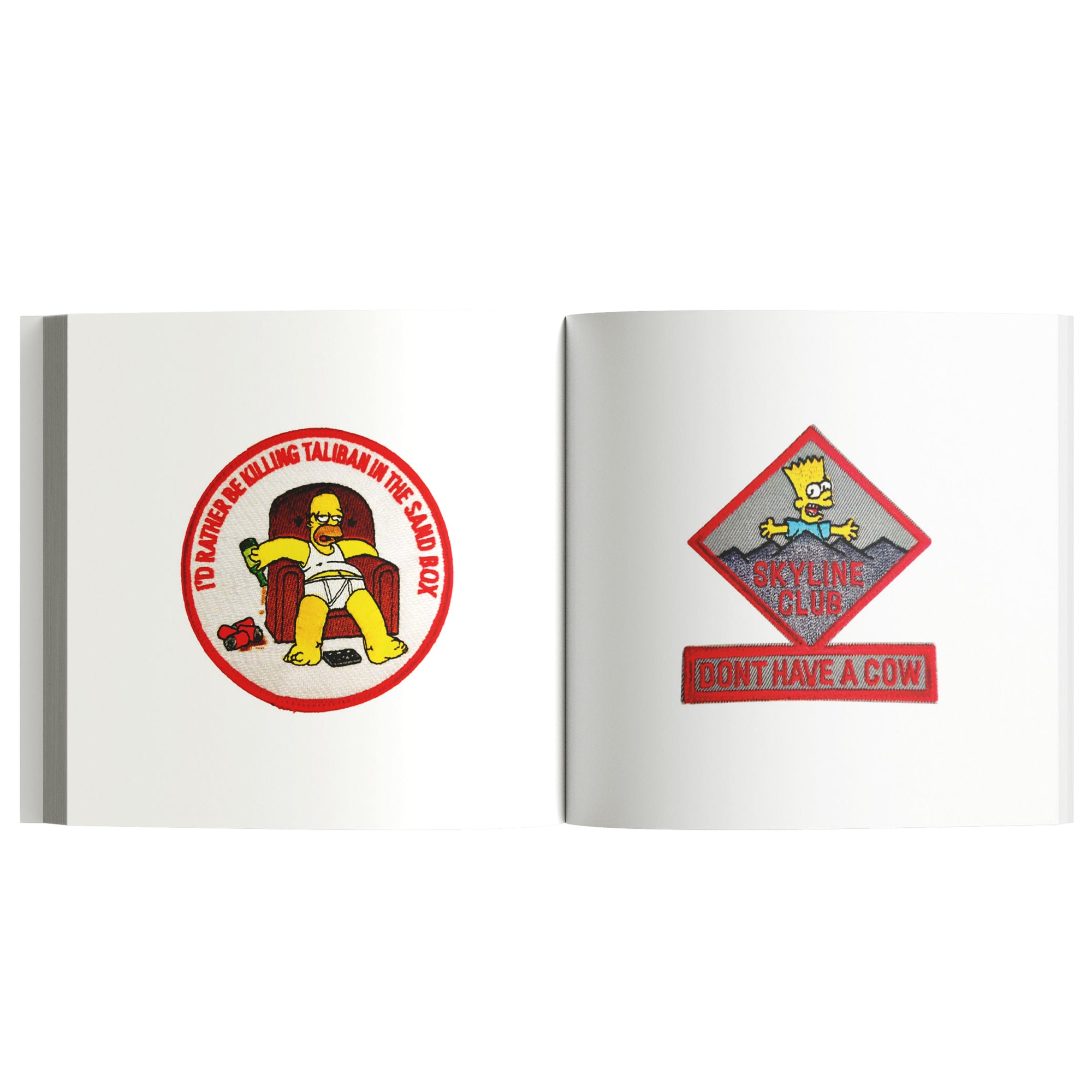 Bootleg Simpsons Patches from The Military & Scouting