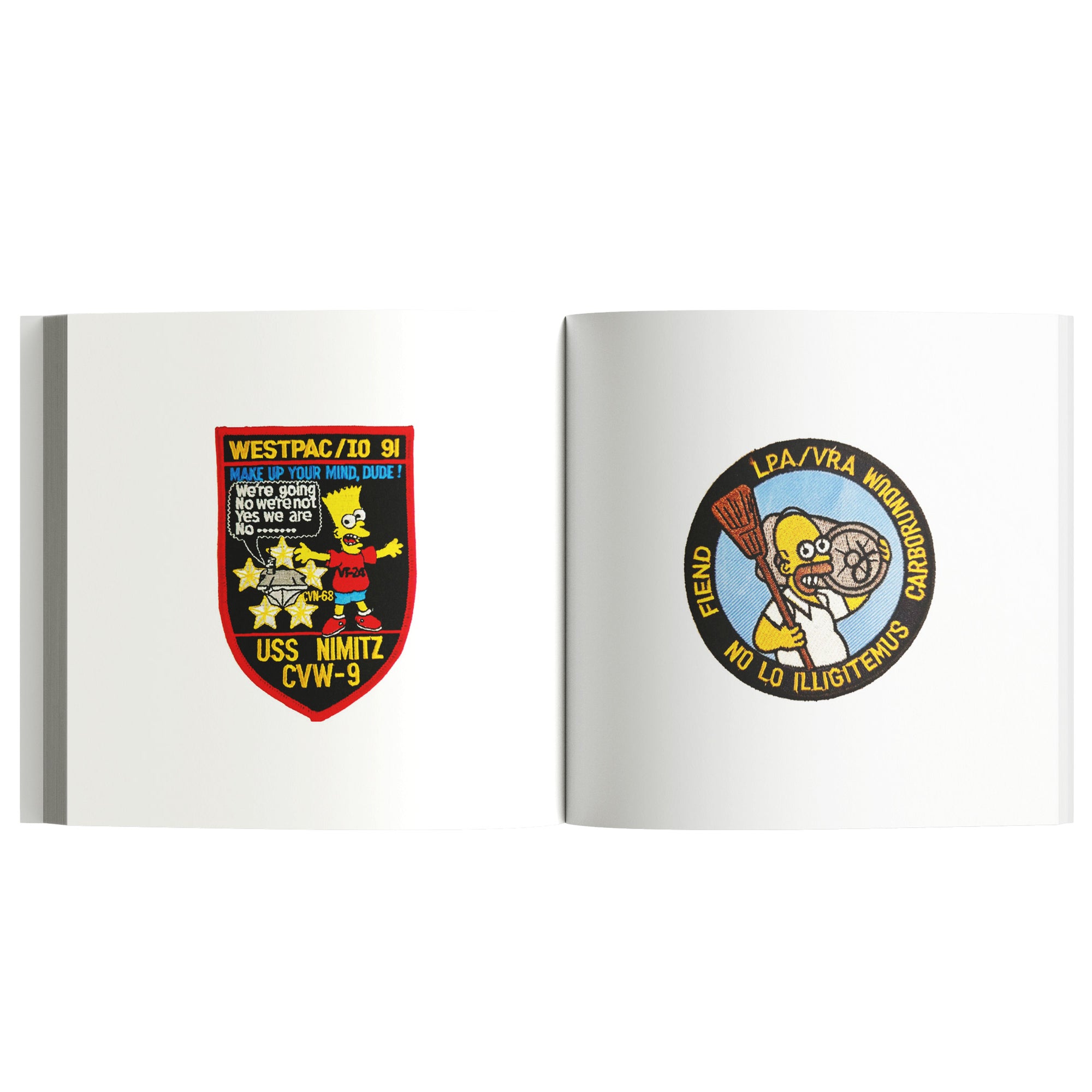 Bootleg Simpsons Patches from The Military & Scouting