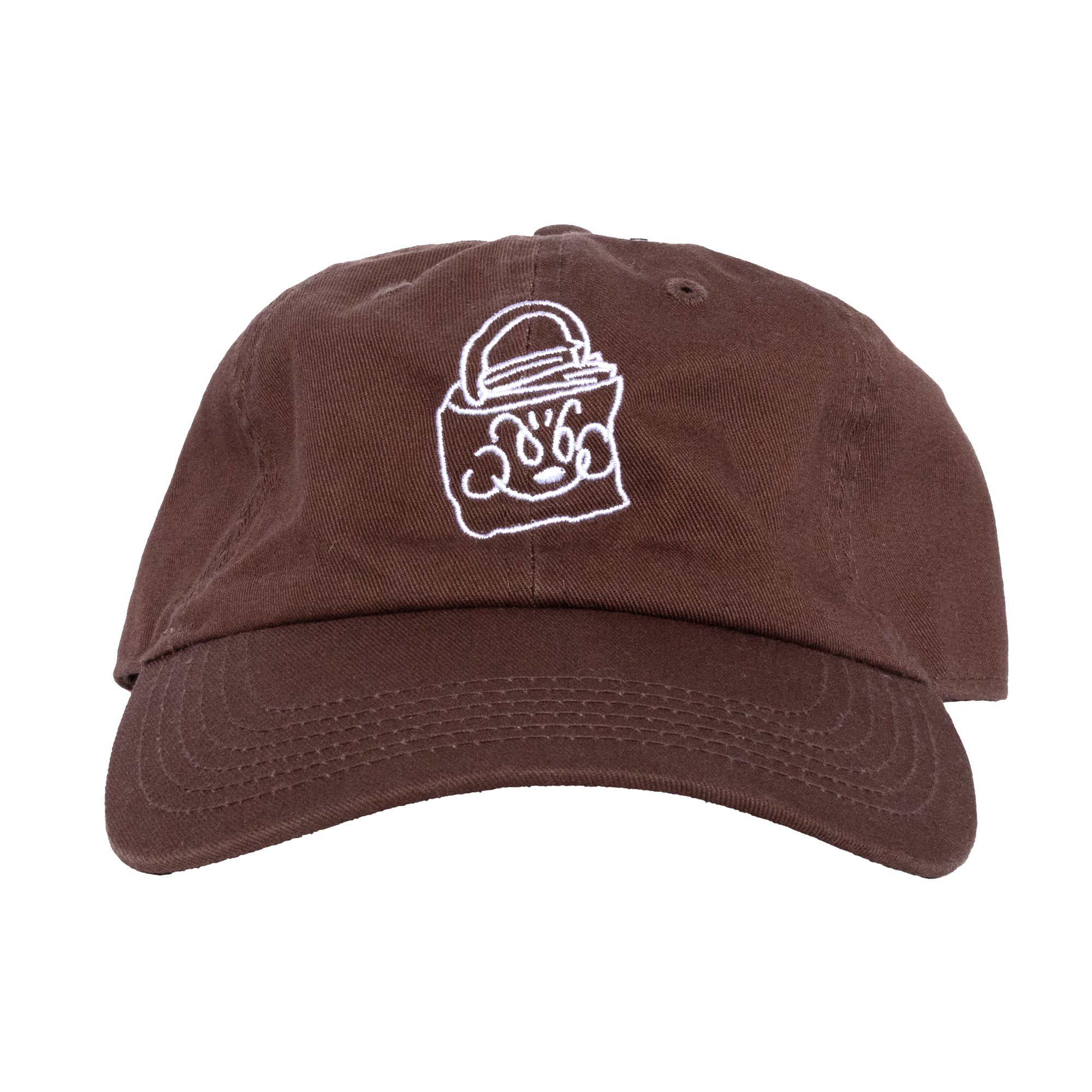 Cotton Twill Logo Dad Cap (Brown)