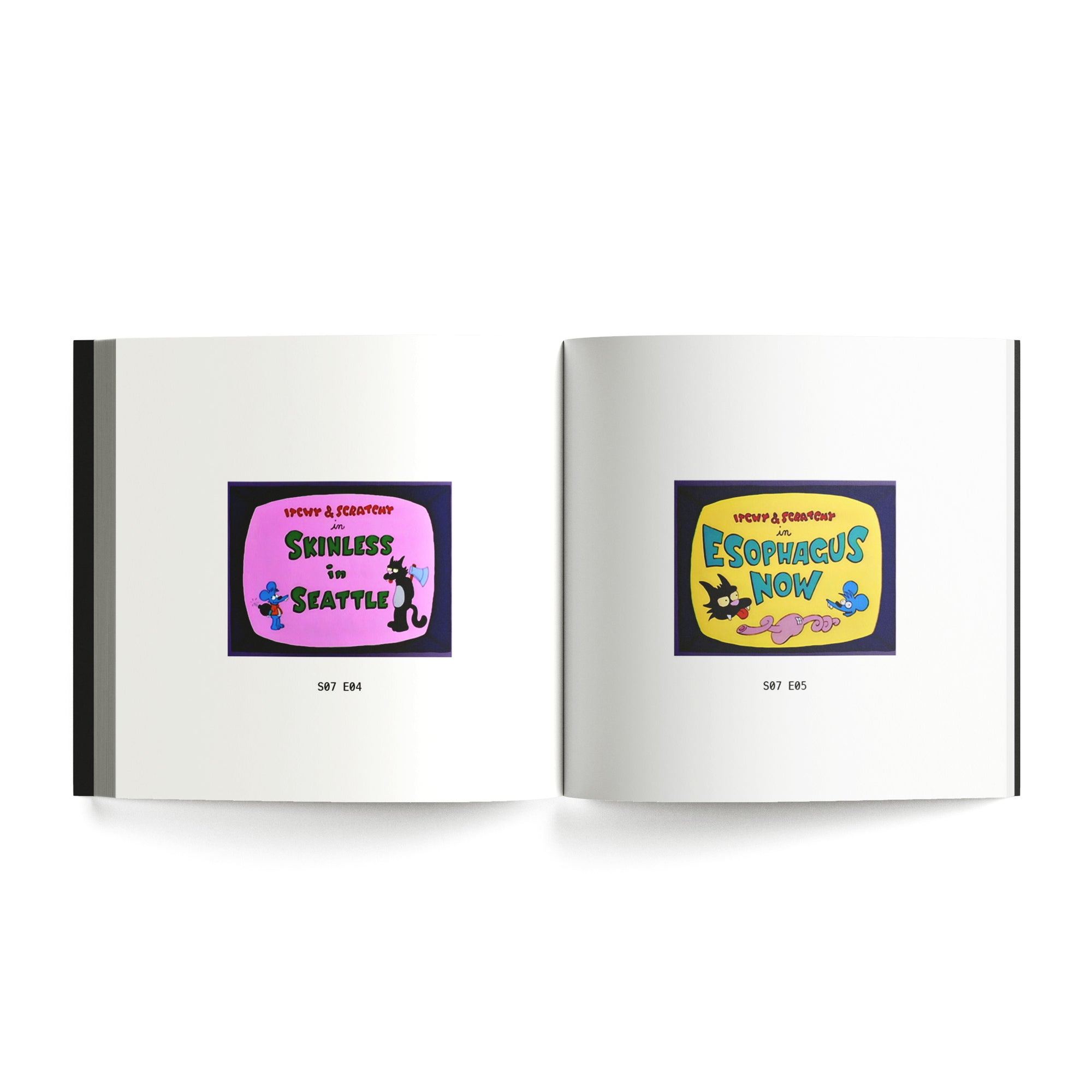 Title Cards from The Itchy & Scratchy Show