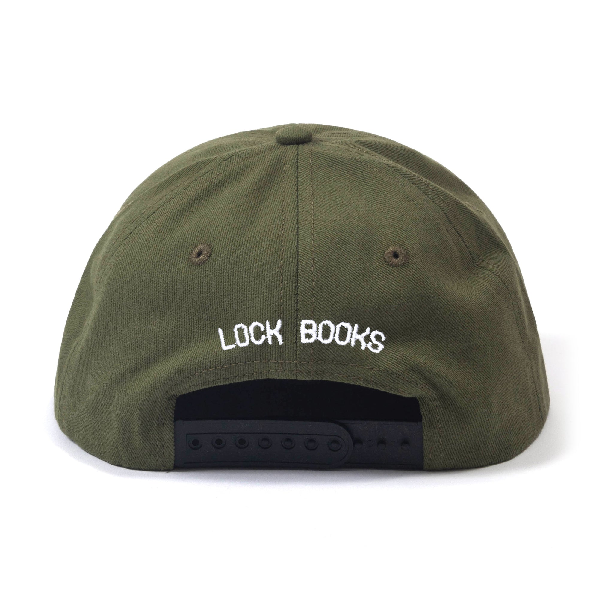 Cotton Twill Logo Snapback Cap (Moss)