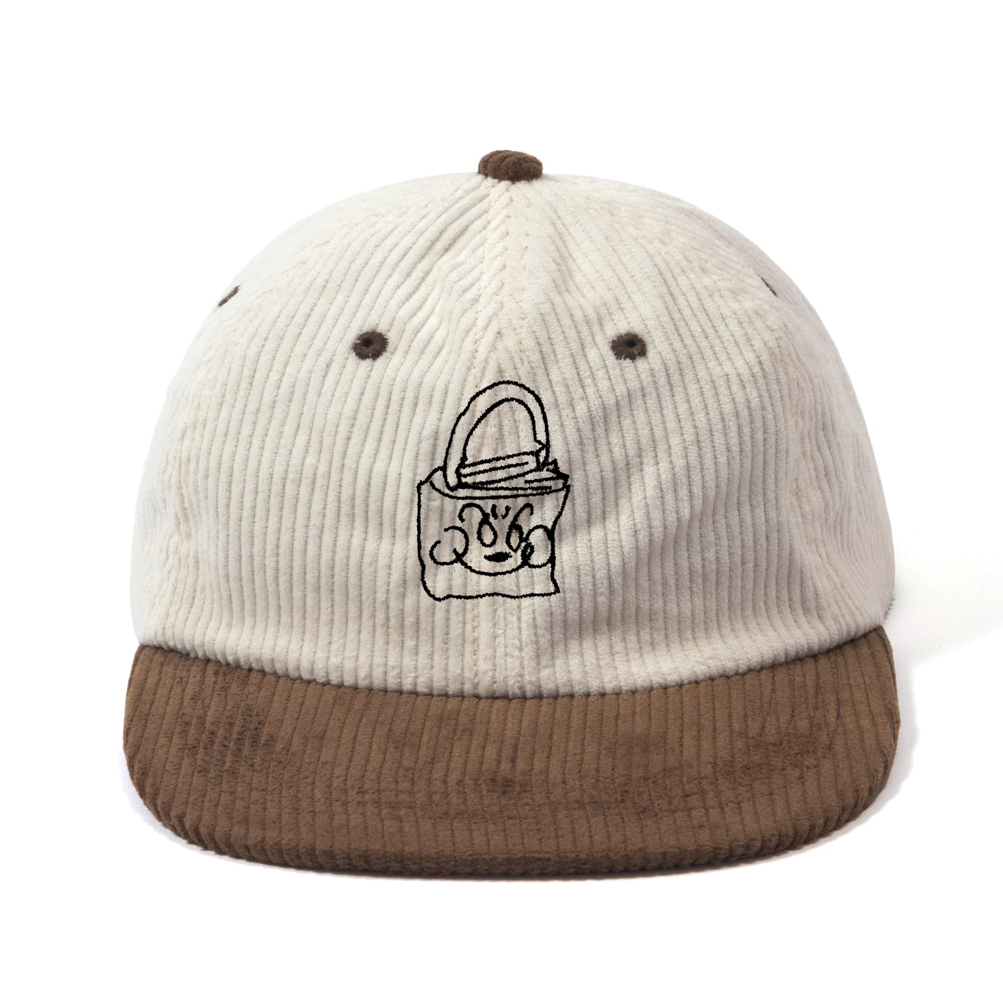 Contrast Cord Logo Dad Cap (Camel/Off White)