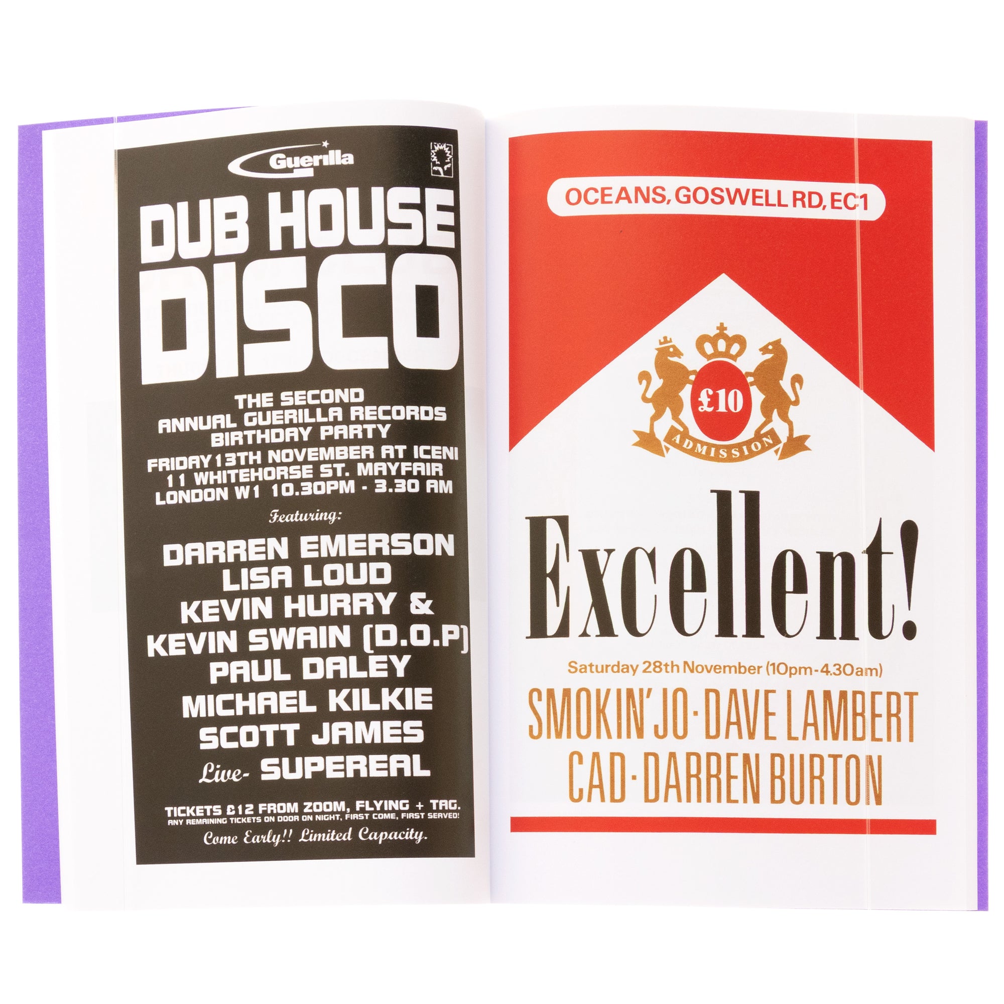 London Rave Flyers 1990-1996