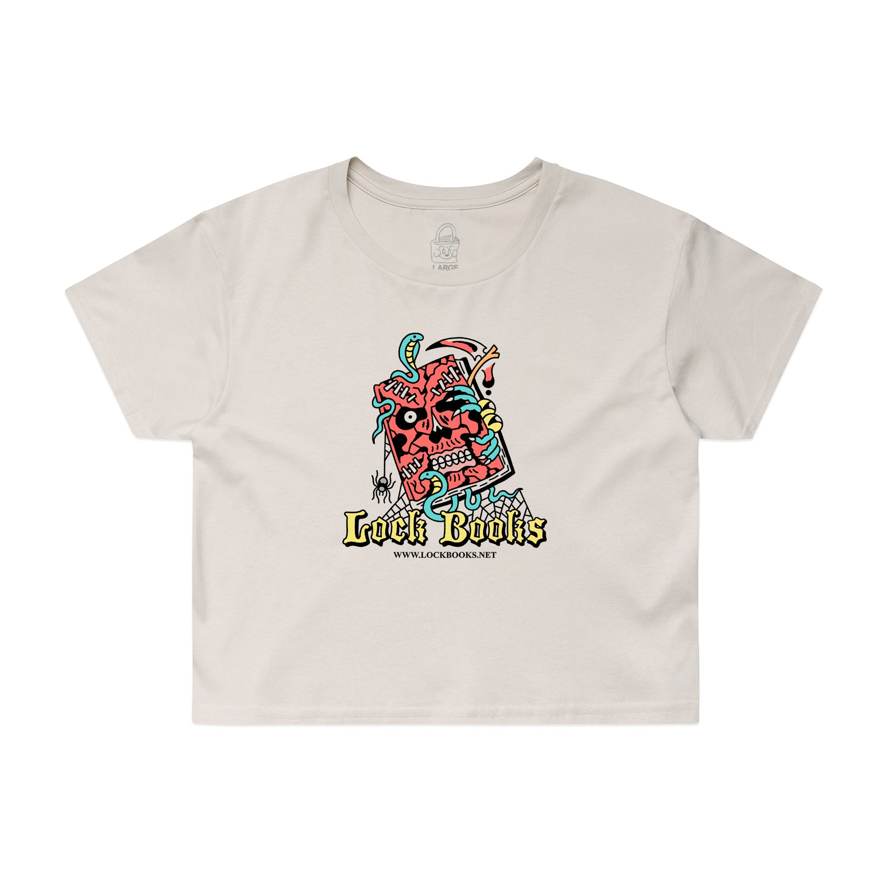 Necro Women's Crop T-Shirt (Bone)