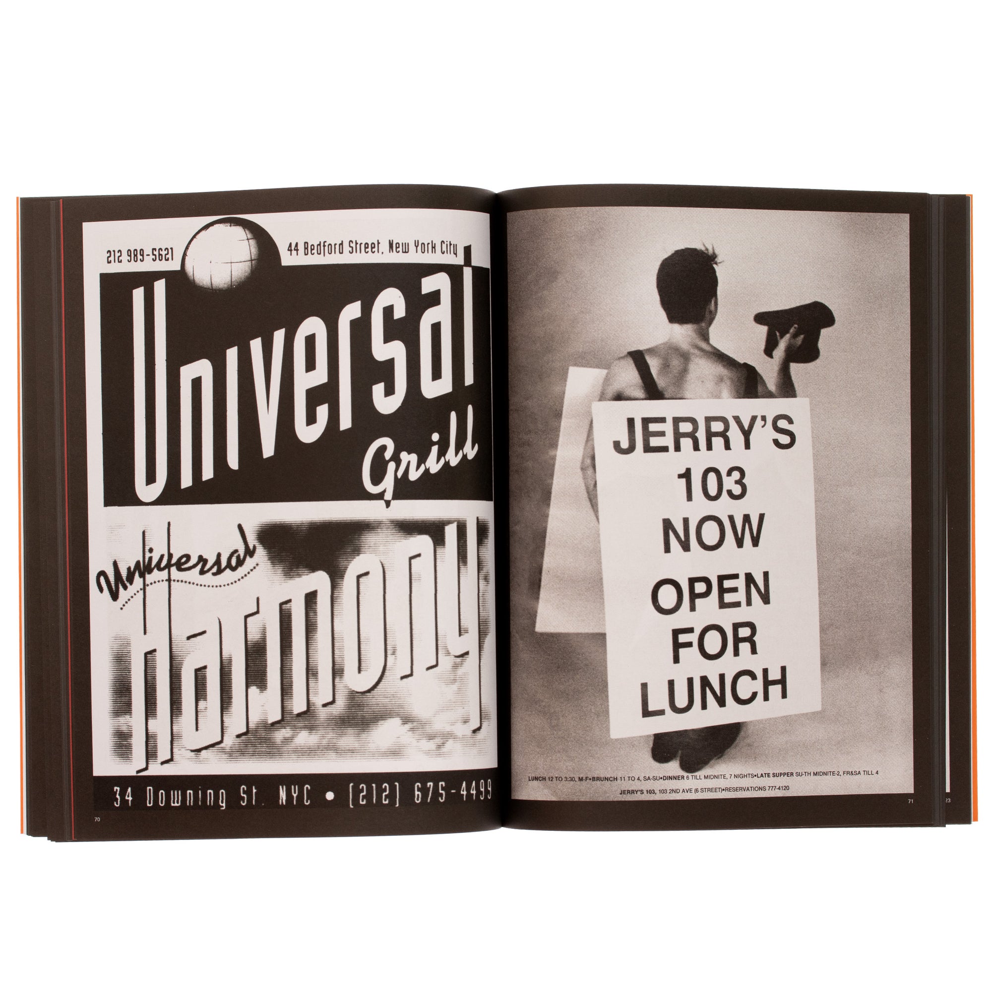 NYC Restaurant Ads, 1981-1998