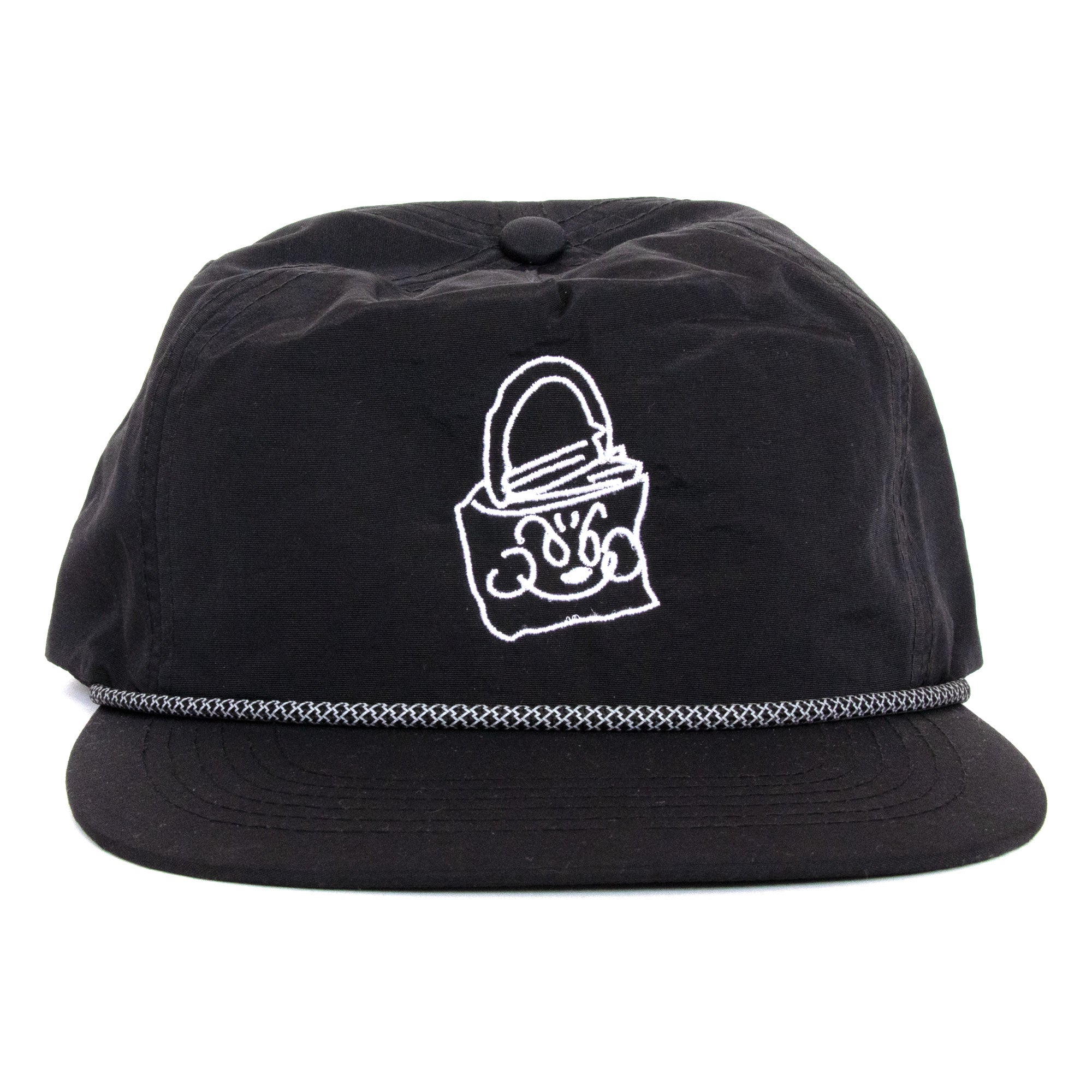 Nylon Rope Logo Cap (Black)
