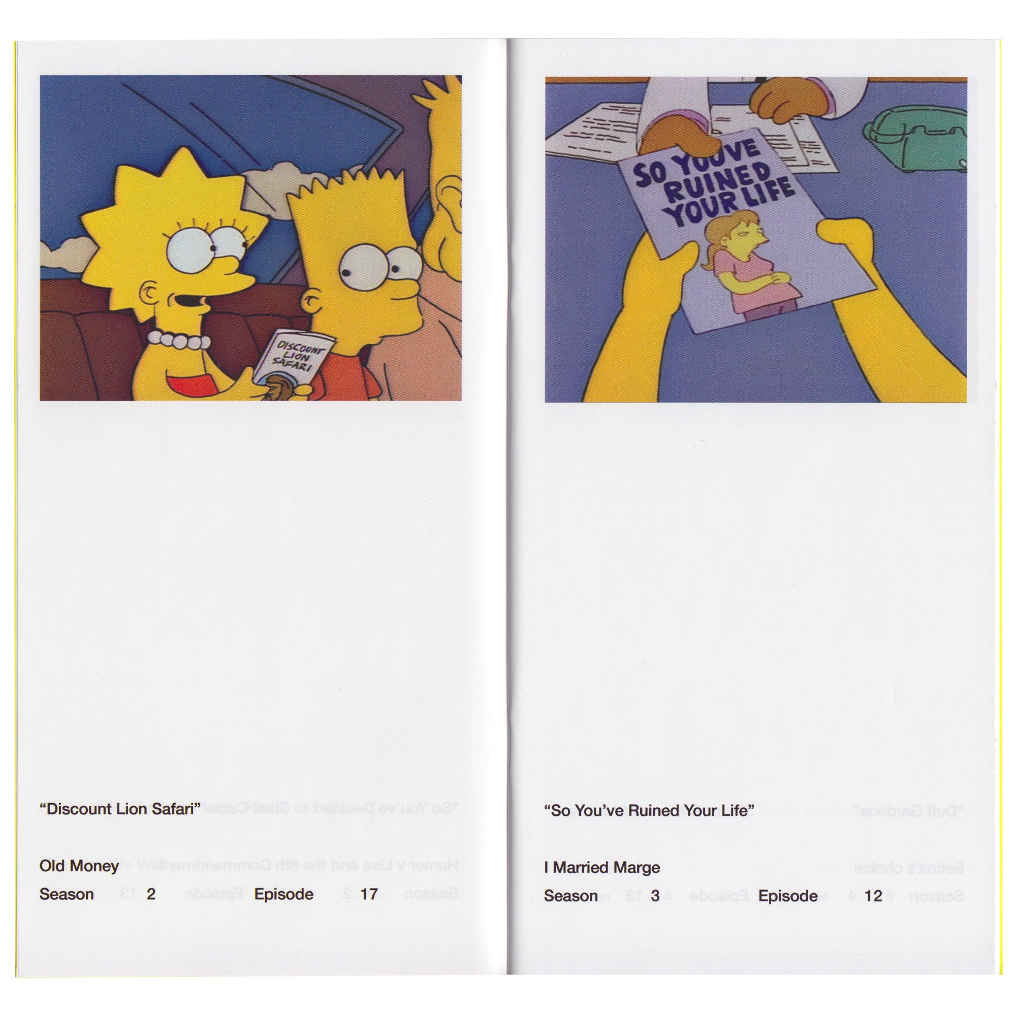 サムソン1996年 11冊セット So You've Purchased a Simpsons Pamphlet Zine – LOCK BOOKS
