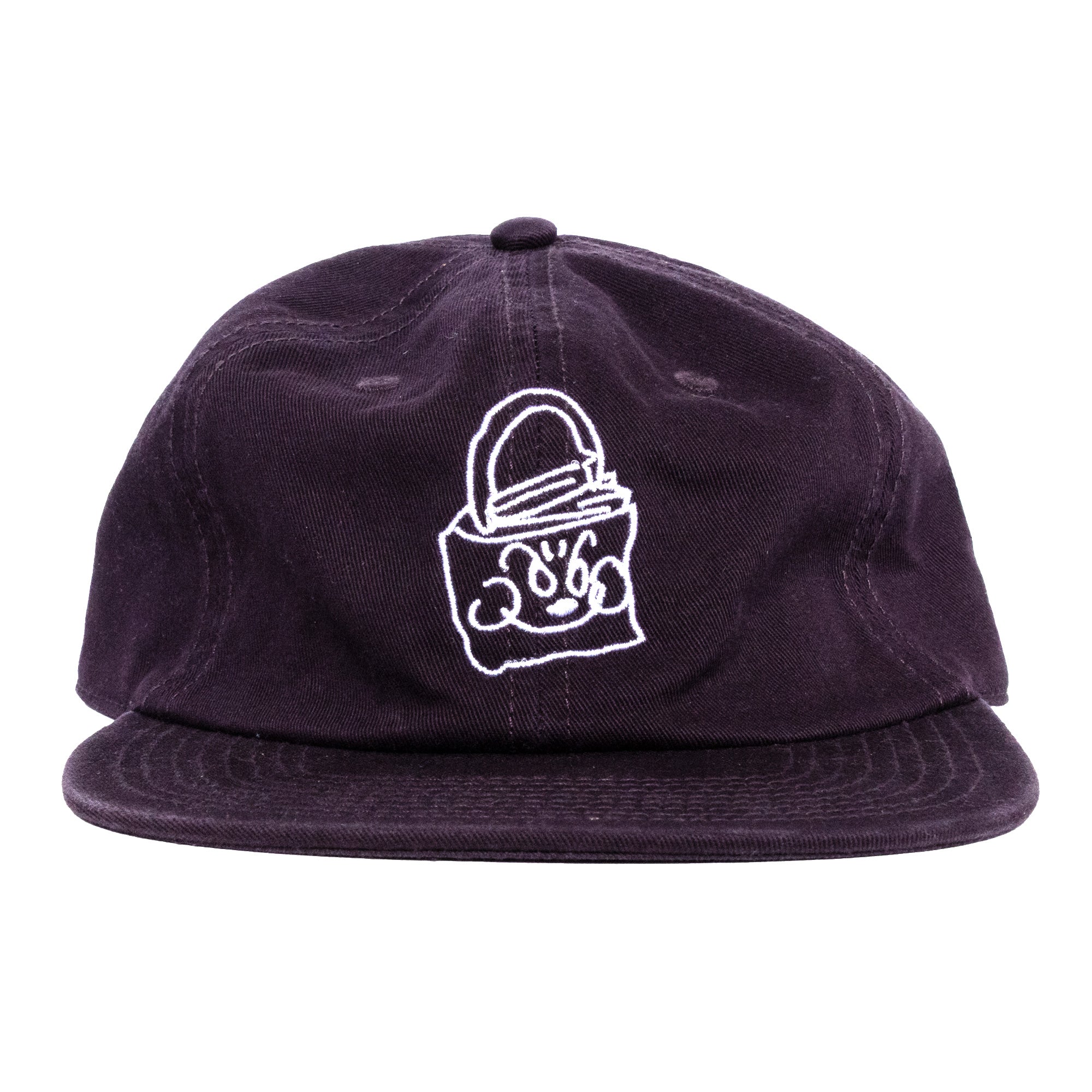 Cotton Twill Logo 6-Panel Cap (Plum)