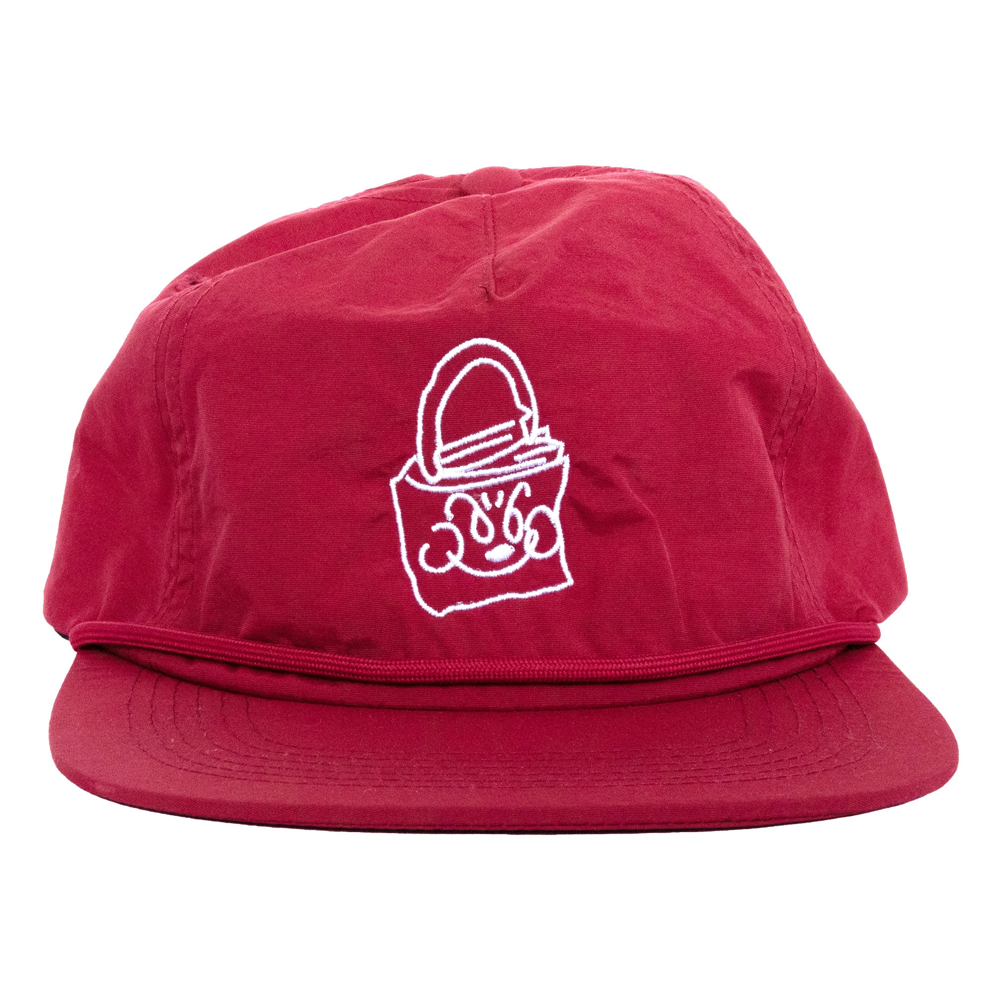 Nylon Rope Logo Cap (Red)