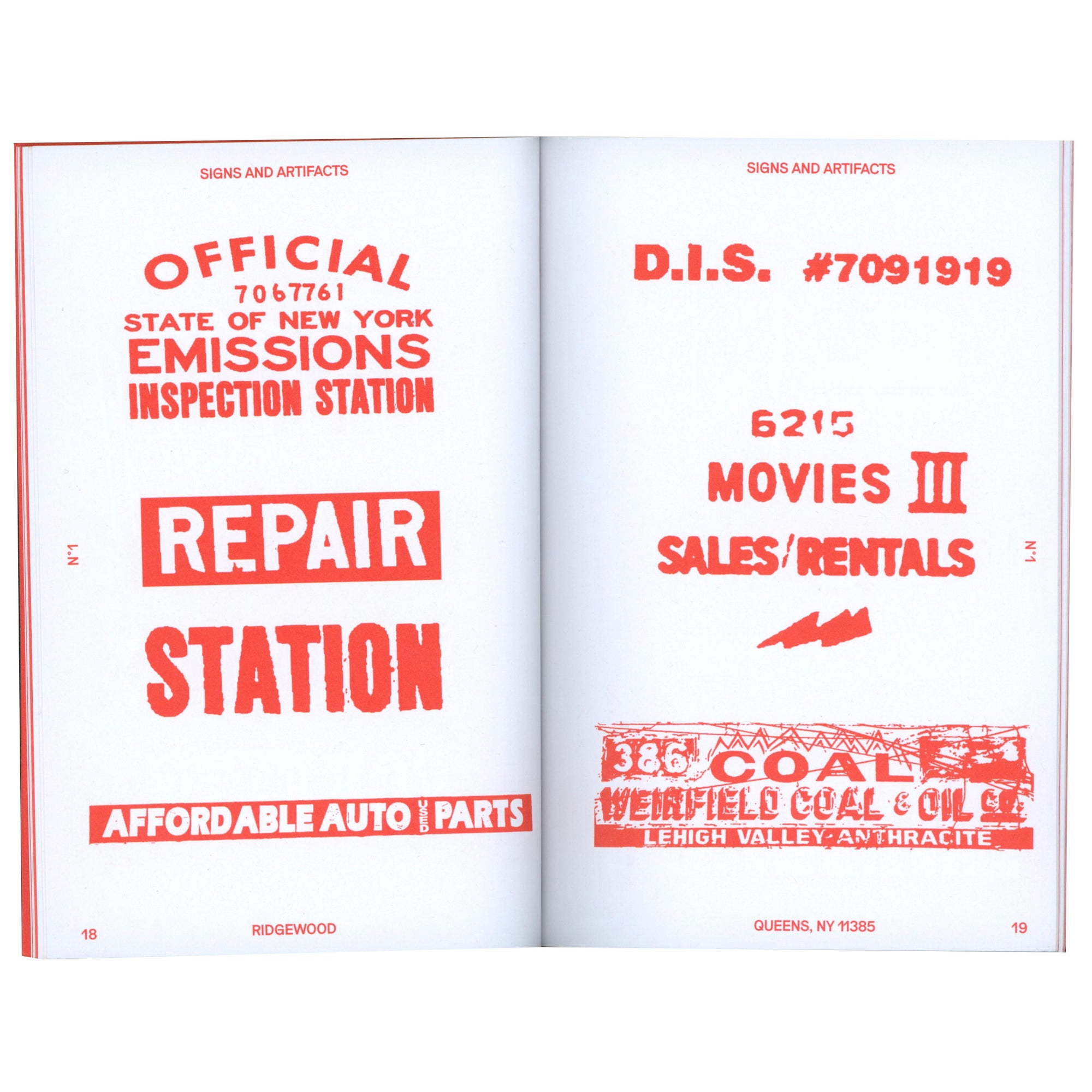 Signs & Artifacts No. 1 - Ridgewood