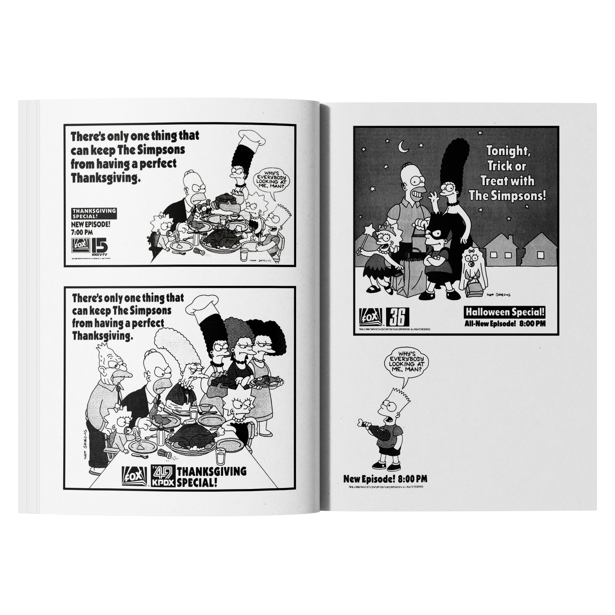 A Compendium of Print Advertising from The Simpsons